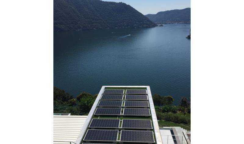 fotovoltaico a cernobbio a picco sul lago